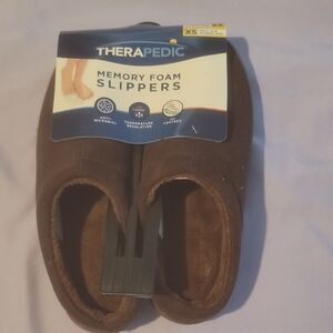 Brown Memory Foam Slippers